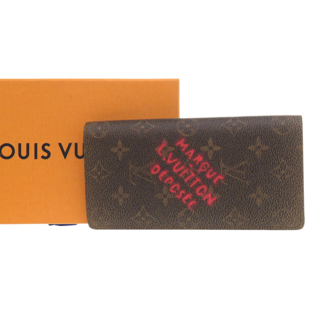 LOUIS VUITTON Long Wallet Purse M11706 Coated canvas Brown Long Wallet Bi-fold Wallet Monogram Dust Portefeuille Brother mens