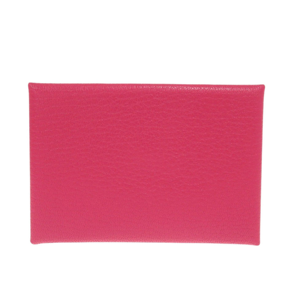 HERMES Card Case Shave Rose Extreme Calvi duo Women