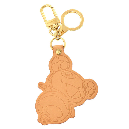 LOUIS VUITTON key ring M62637 Nume leather Brown Takashi Murakami Porto Cre Panda