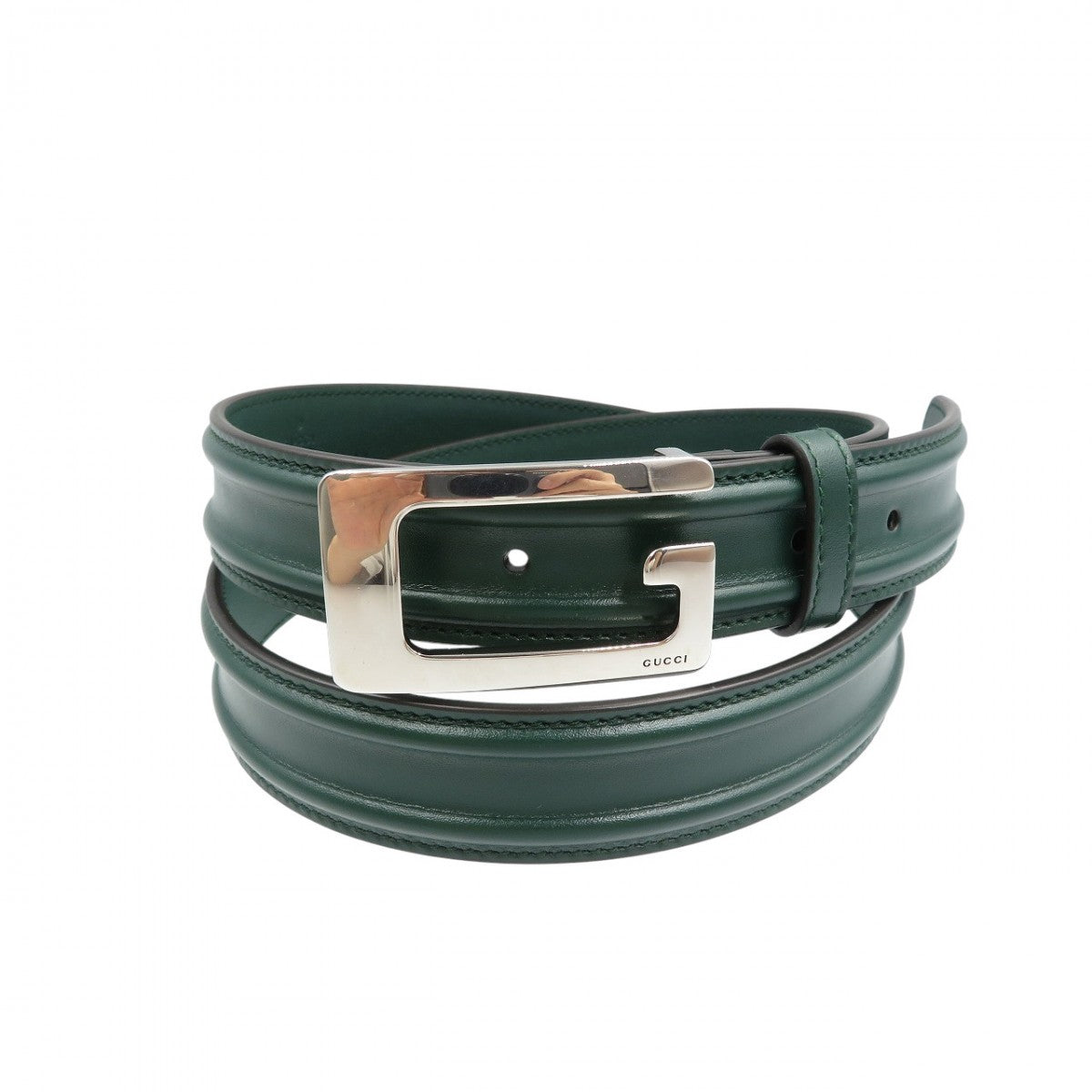 GUCCI belt 709950 leather green mens 95