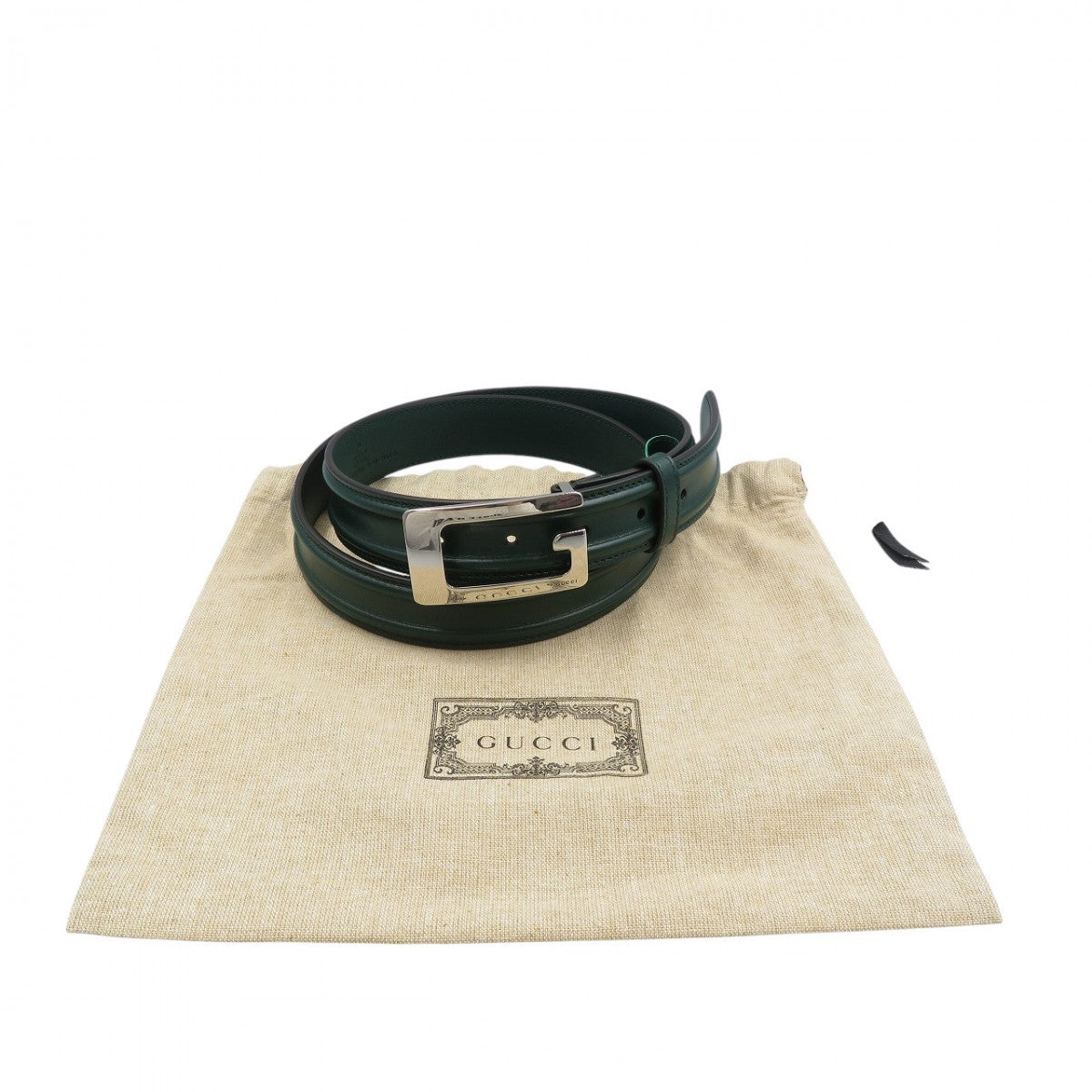 GUCCI belt 709950 leather green mens 95