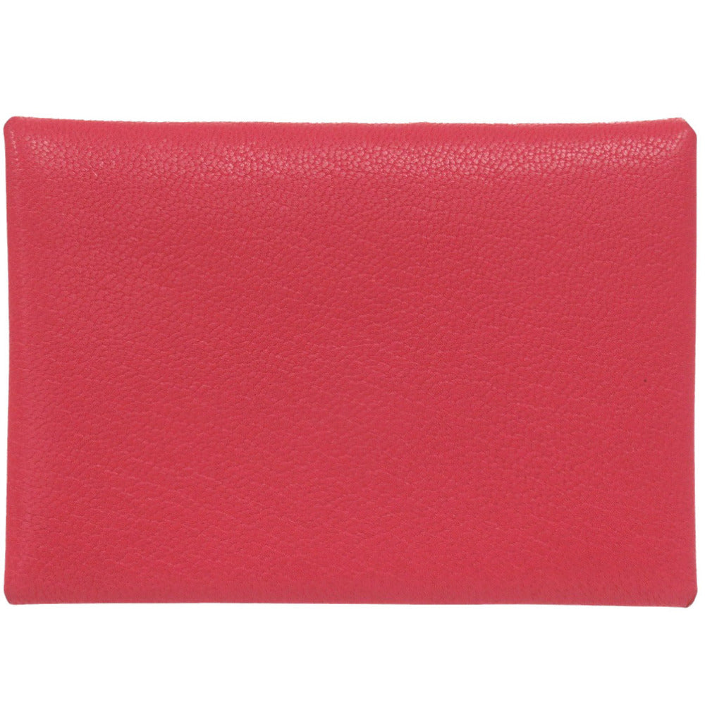HERMES Coin case Shave Rose Extreme Calvi duo Women