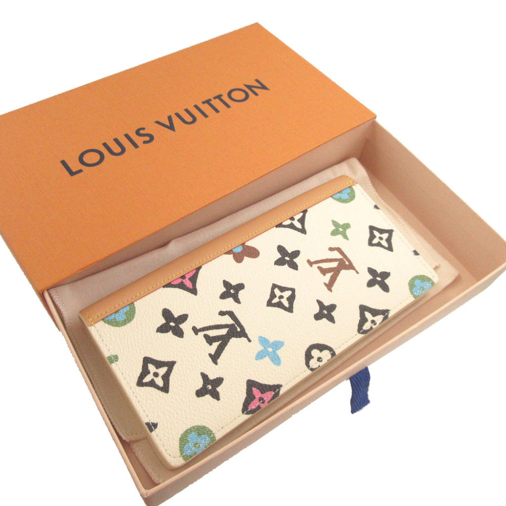 LOUIS VUITTON Long Wallet Purse M83335 Monogram canvas Ivory Two fold Monogram Craggy Portefeuille Braza Women