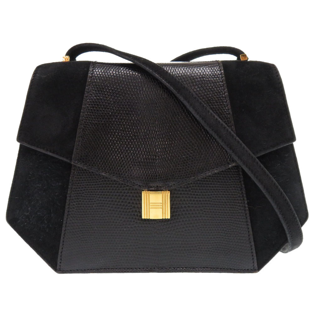 HERMES Shoulder Bag Doblis black Rhapsody Vintage Women