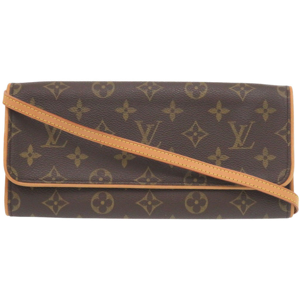 LOUIS VUITTON Shoulder Bag M51852 Monogram canvas Brown Monogram Pochette Twin GM Women