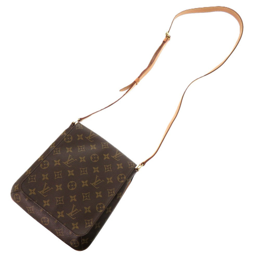 LOUIS VUITTON Shoulder Bag M51387 Monogram canvas Brown Long strap Monogram Musette Salsa Women