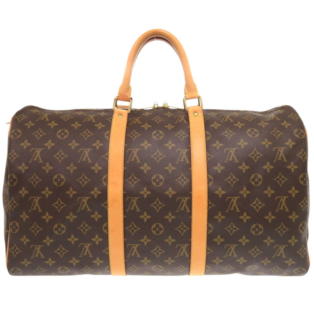 LOUIS VUITTON Boston Duffel bag M41426 Monogram canvas Brown Monogram Keepall 50 mens