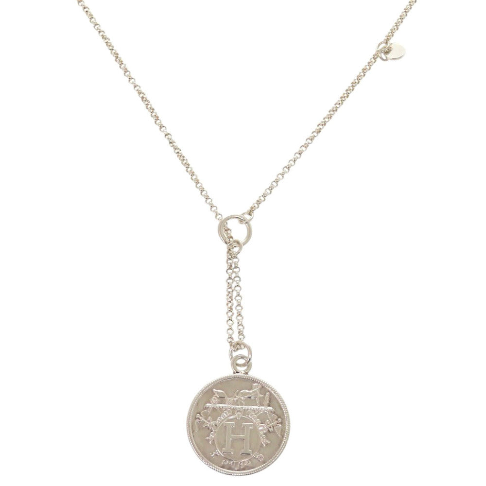HERMES Necklace Silver925 Silver Exlibris MM Women