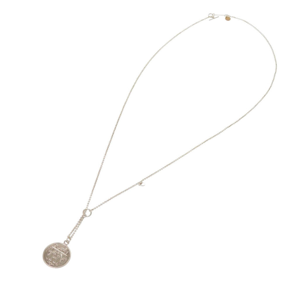 HERMES Necklace Silver925 Silver Exlibris MM Women