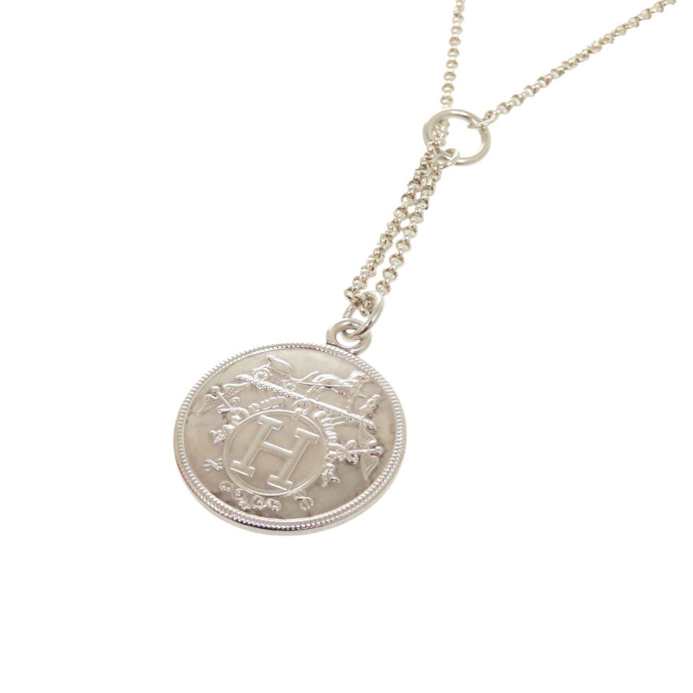 HERMES Necklace Silver925 Silver Exlibris MM Women