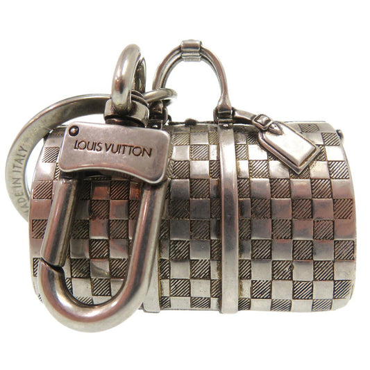 LOUIS VUITTON key ring M00023 metal Silver Damier The Keepall Charm