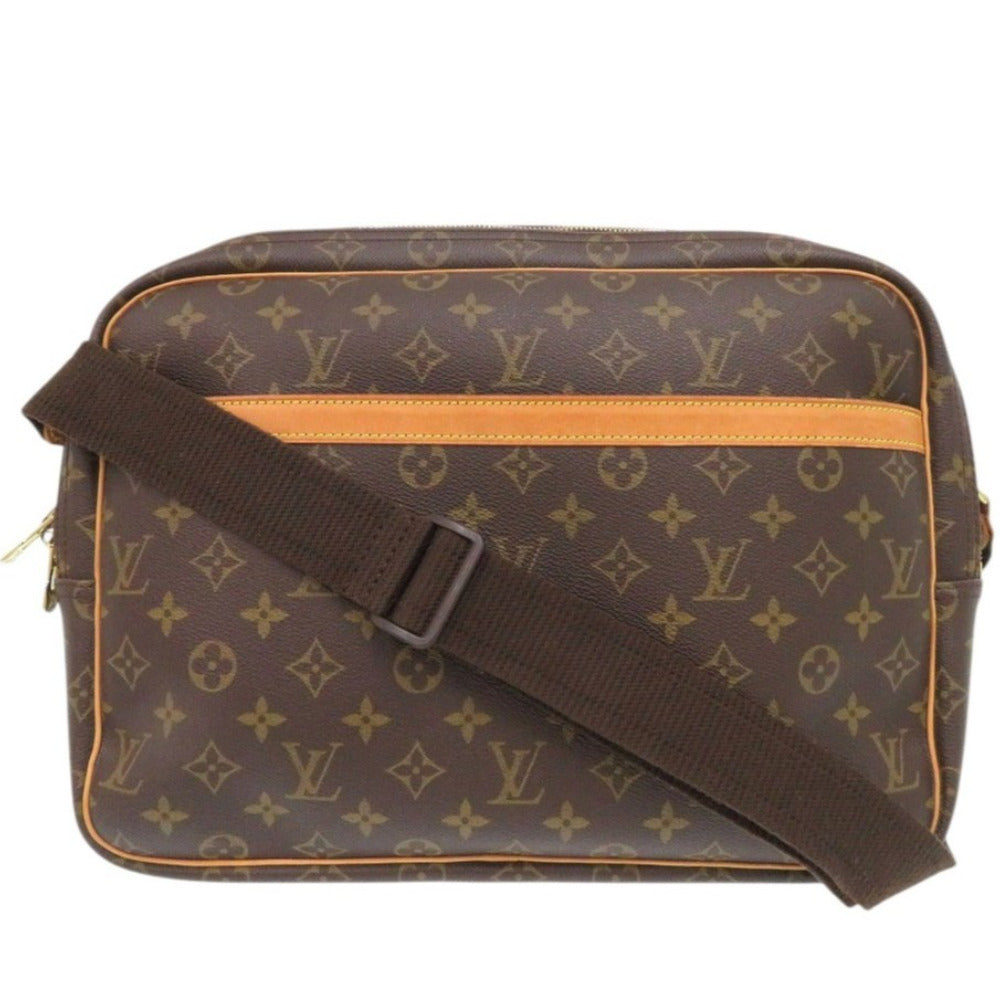 LOUIS VUITTON Shoulder Bag M45252 Monogram canvas Brown Monogram Reporter GM unisex(Unisex)