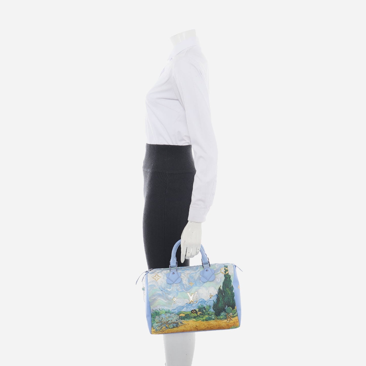 Louis Vuitton x Jeff Koons Speedy 30 Van Gogh Top Handle Bag