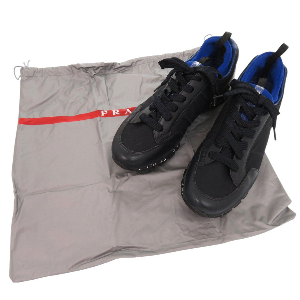 PRADA sneakers 4E3052 leather black PRADA Sports mens 6 1/2