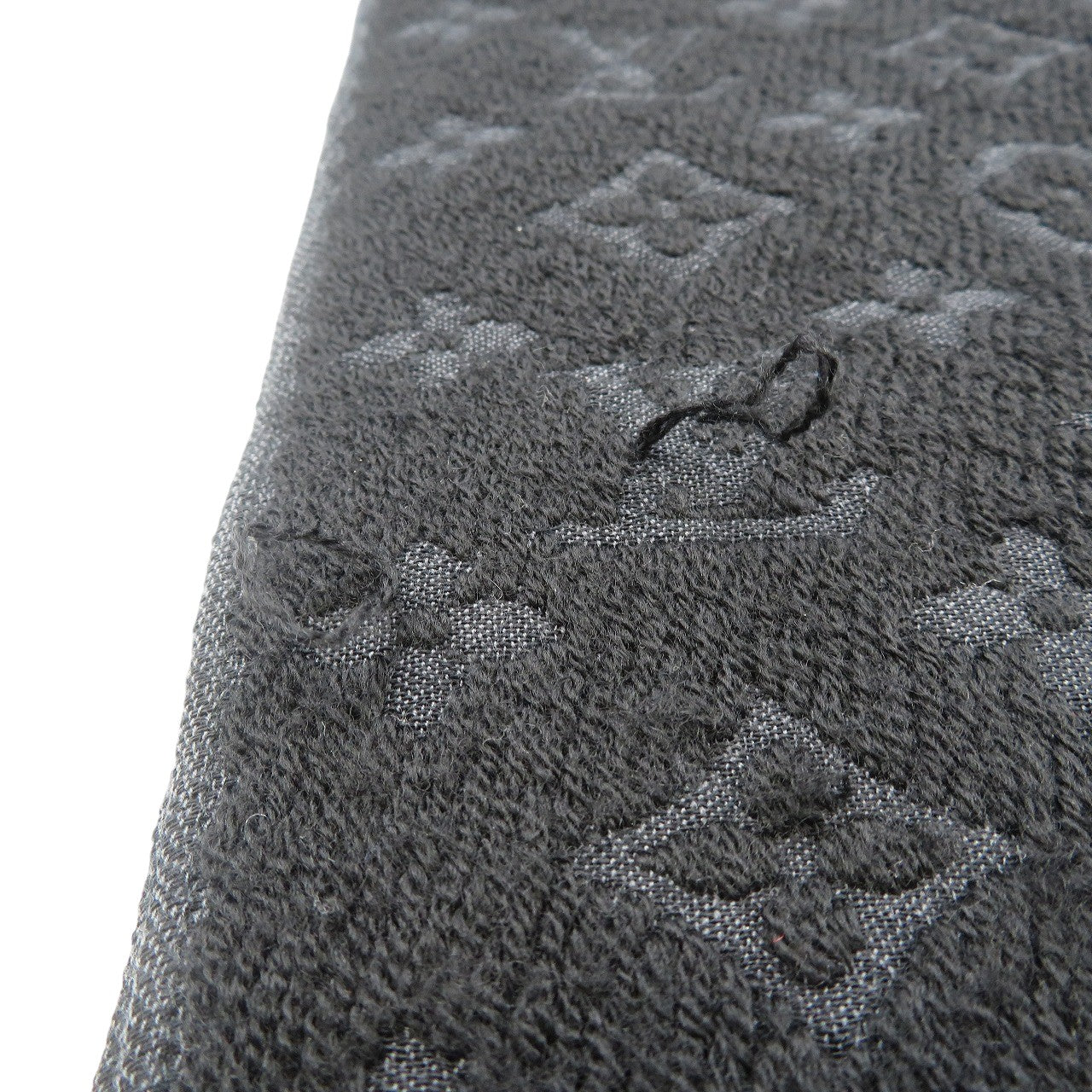 LOUIS VUITTON Scarf M70520 wool Noir Esharp monogram classic