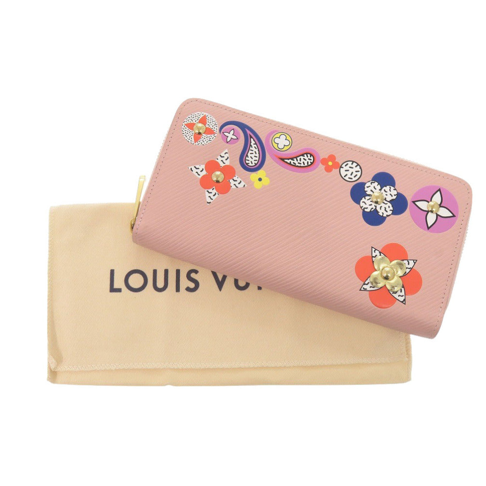 LOUIS VUITTON Long Wallet Purse M62067 Epi Leather pink Zip Around Epi Zippy wallet Women
