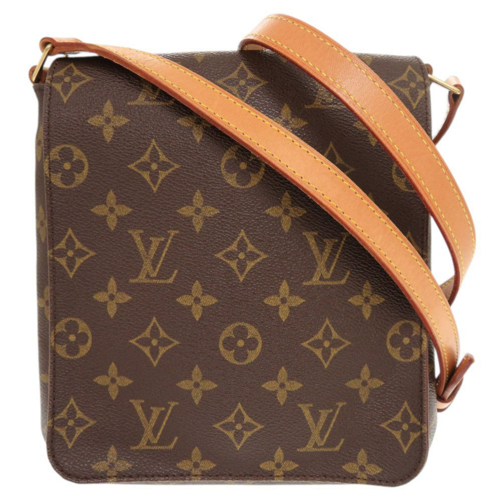 LOUIS VUITTON Shoulder Bag M51387 Monogram canvas Brown Long strap Monogram Musette Salsa Women