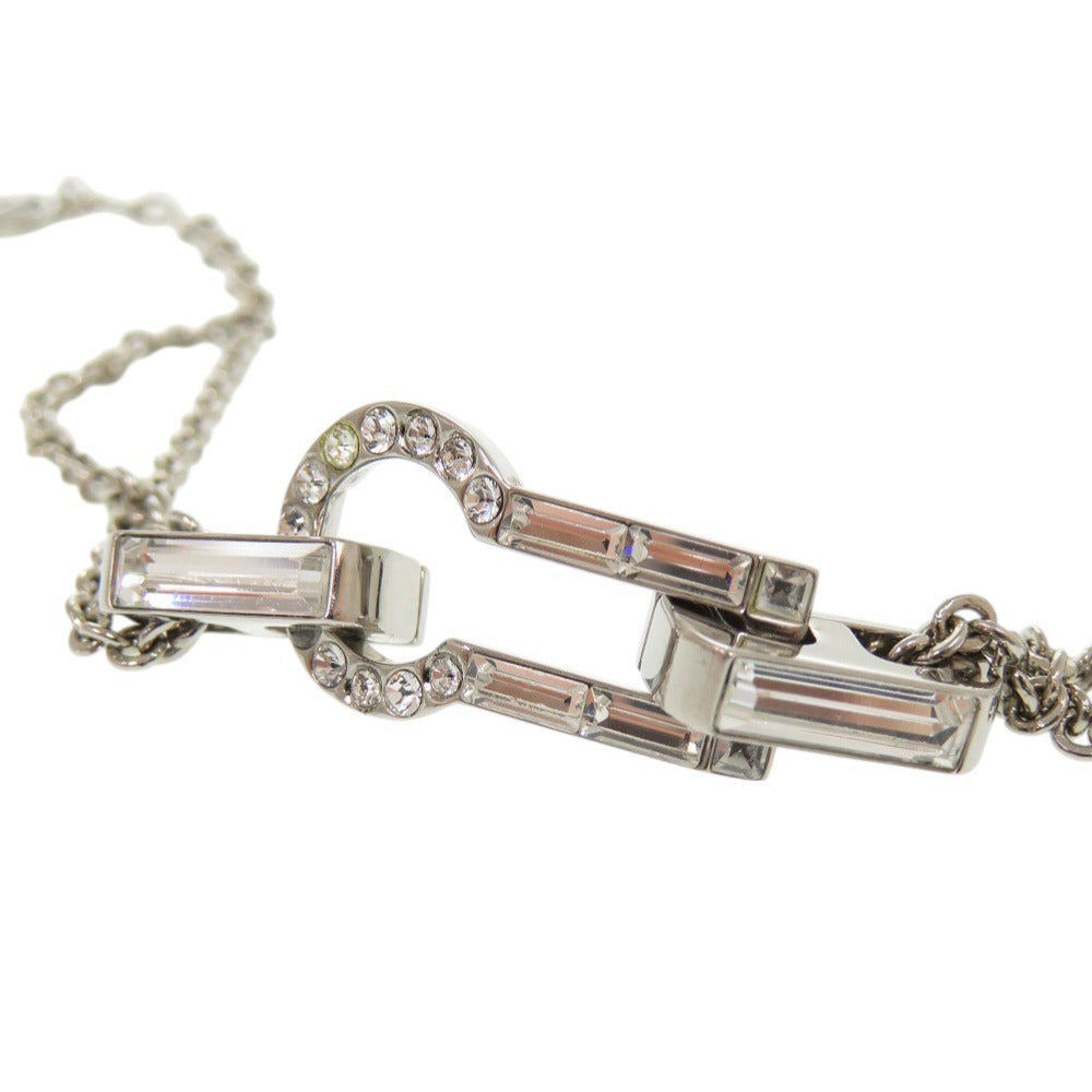 LOUIS VUITTON bracelet M68120 Metal, Rhinestone Silver Single bracelet with serulet strass Women