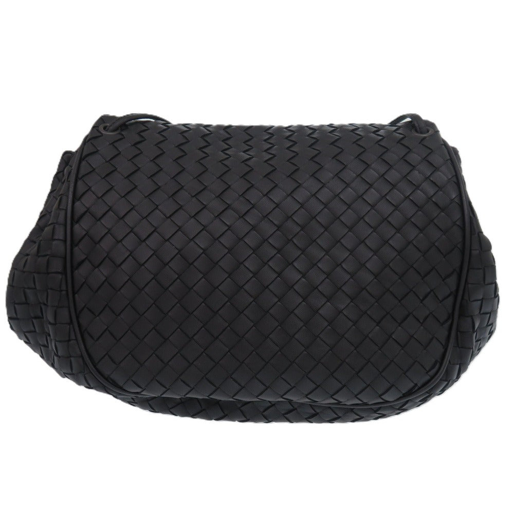 BOTTEGAVENETA Shoulder Bag leather black INTRECCIATO Women