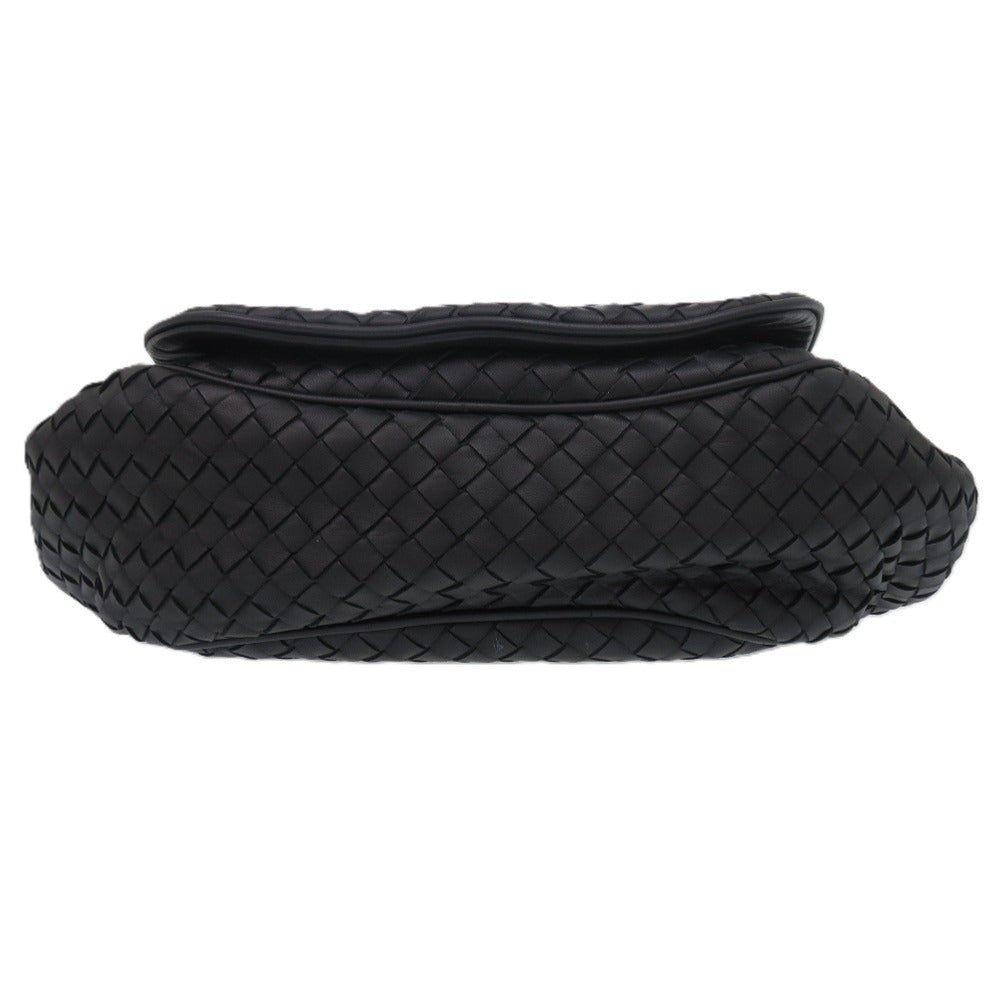 BOTTEGAVENETA Shoulder Bag leather black INTRECCIATO Women