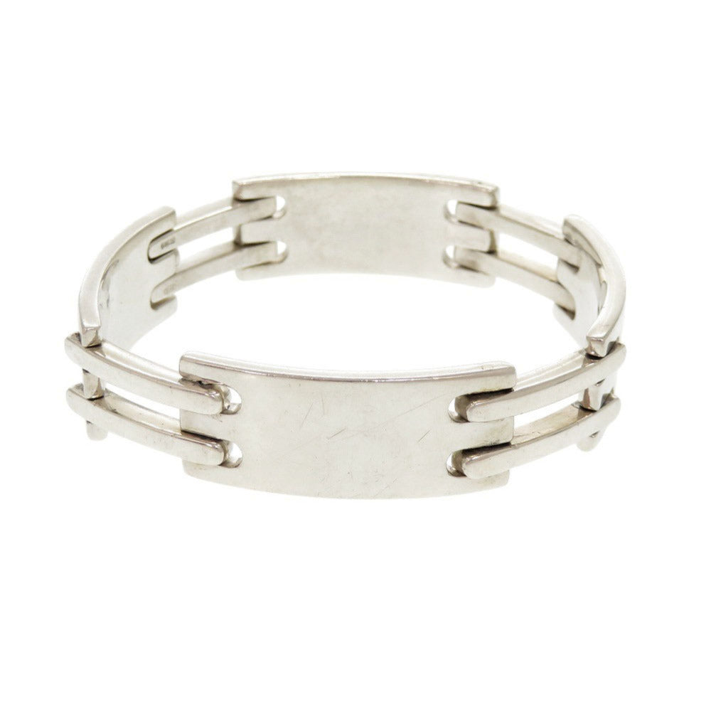 GUCCI bracelet Silver925 Silver logo plate Women