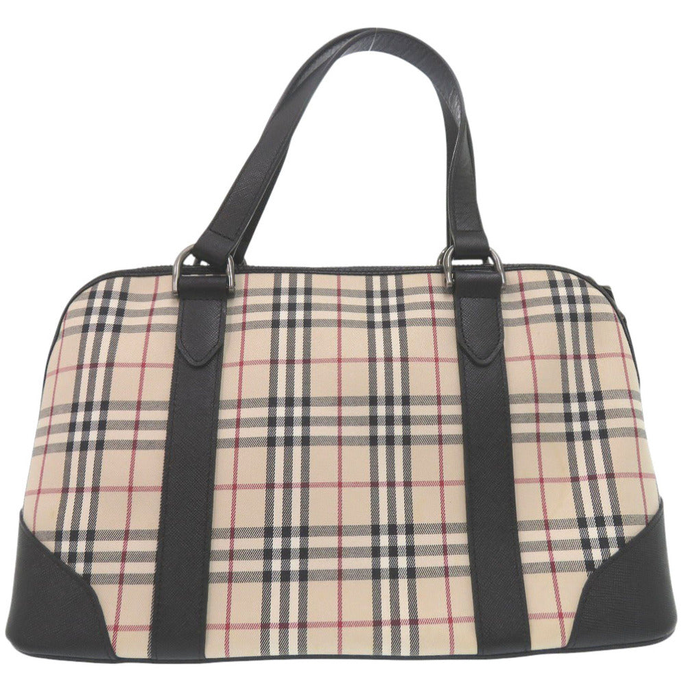 BURBERRY Handbag canvas Nova Check Mini Boston Duffel bag mens