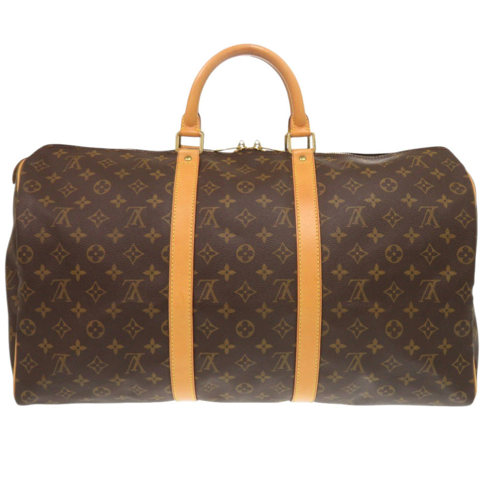 LOUIS VUITTON Boston Duffel bag M41426 Monogram canvas Brown Monogram Keepall 50