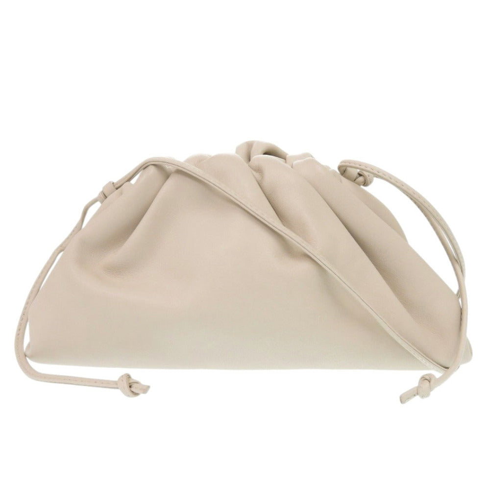 BOTTEGAVENETA Shoulder Bag B08480109L leather Ivory Mini the pouch Women