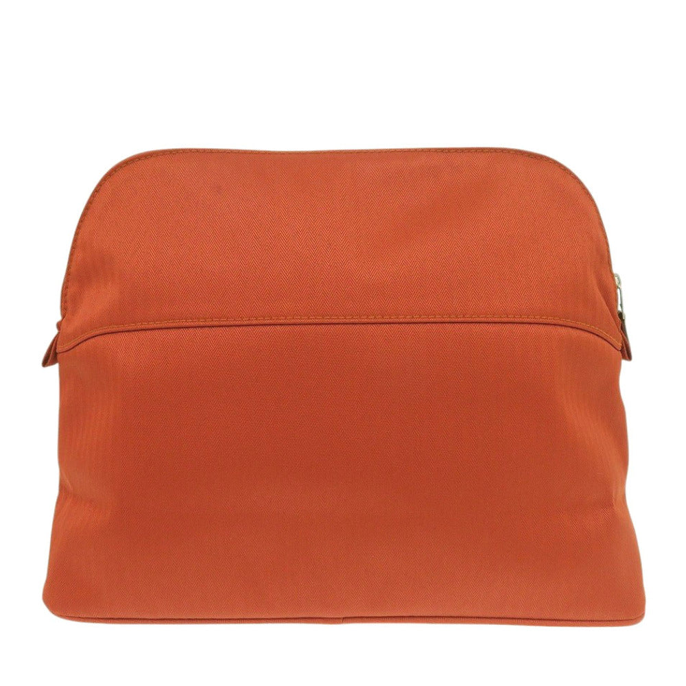 HERMES Pouch cotton Orange Bored porch GM Women