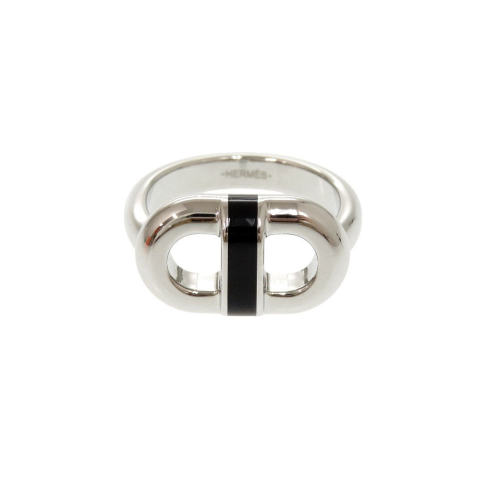 HERMES Ring metal Silver Mailon mens T60