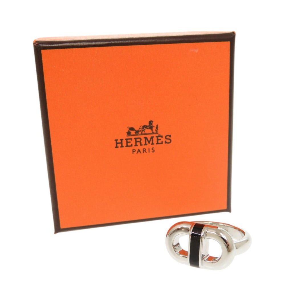 HERMES Ring metal Silver Mailon mens T60