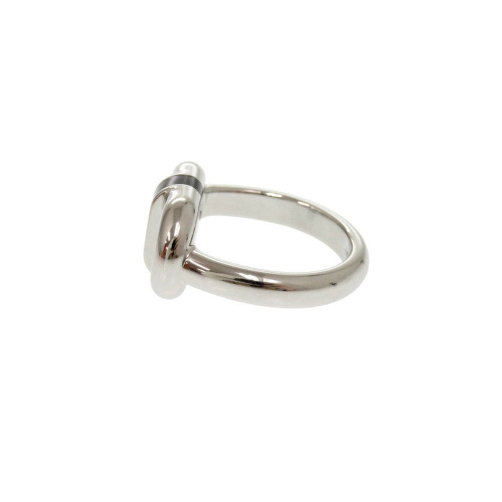 HERMES Ring metal Silver Mailon mens T60