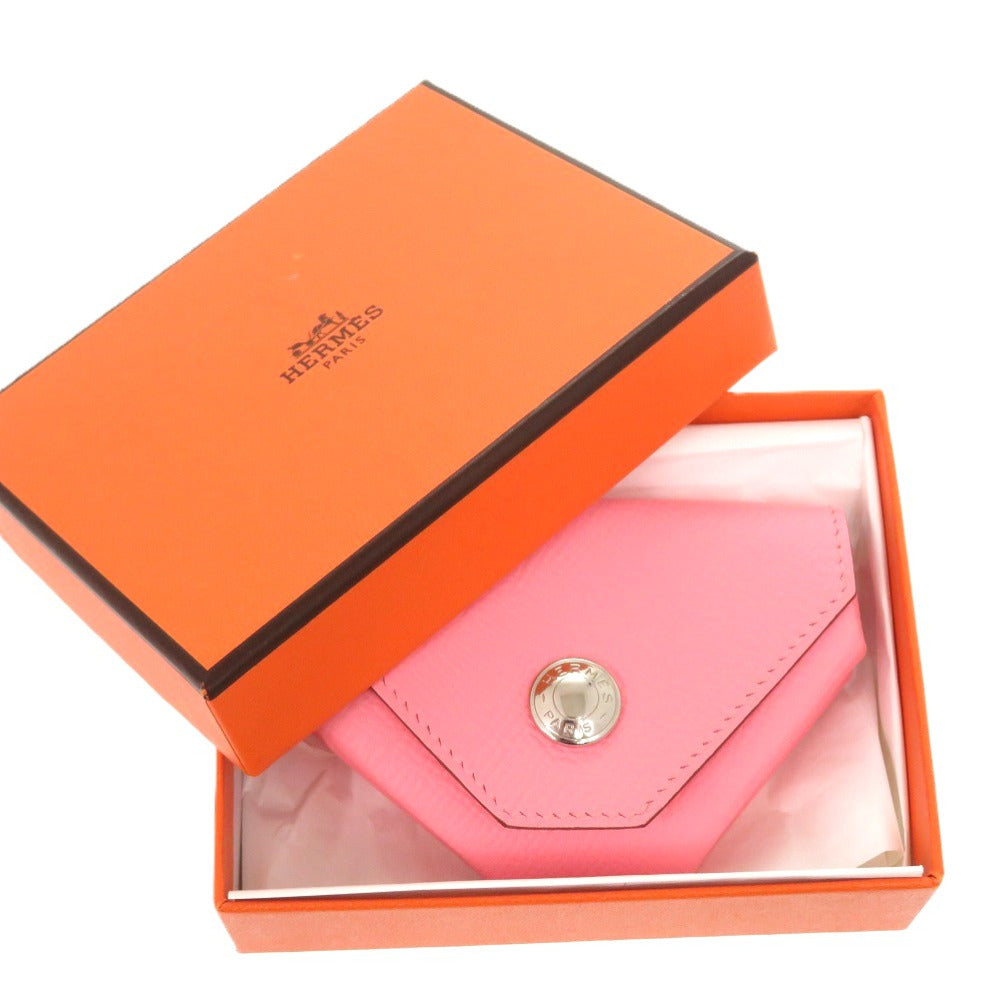 HERMES Coin case Epsom Rose Confetti Revan Cattle Women
