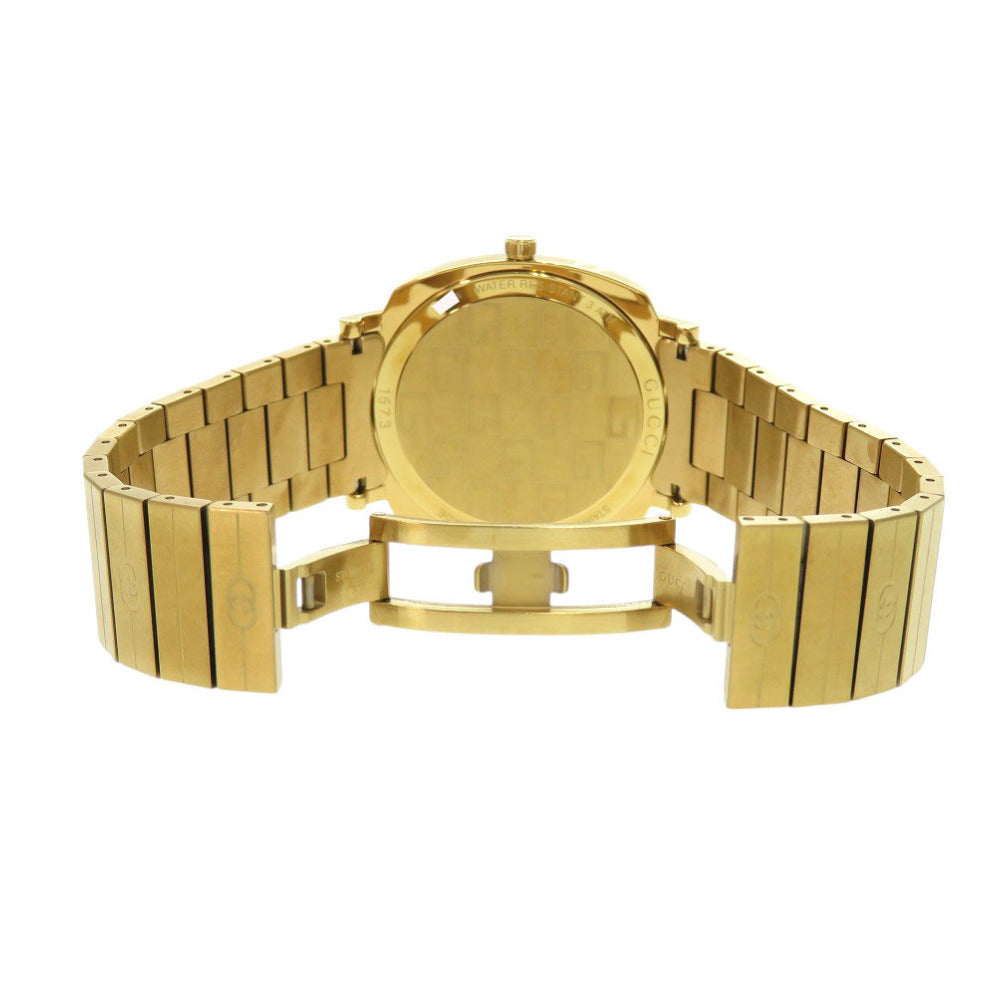 GUCCI Watches Quartz 157.3 Stainless Steel gold Quartz GRIP white dial mens