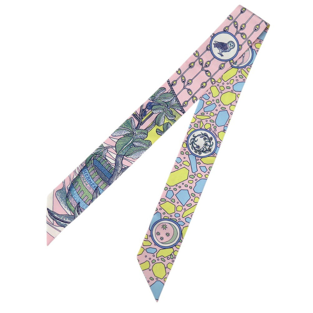 HERMES scarf 063593S silk ROSE PALE Dance of the Amazons