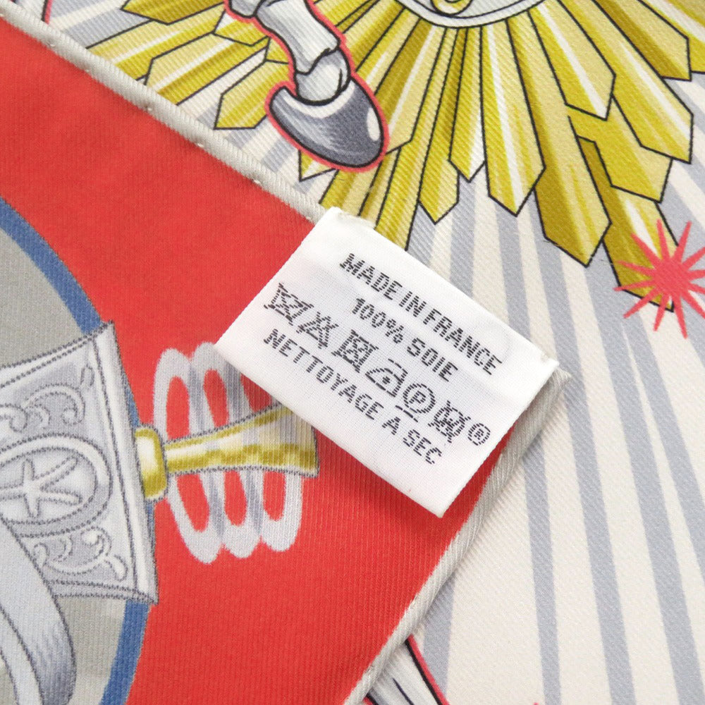 HERMES scarf silk Red Carre70 CHORUS STELLARUM Chorus Stellarum