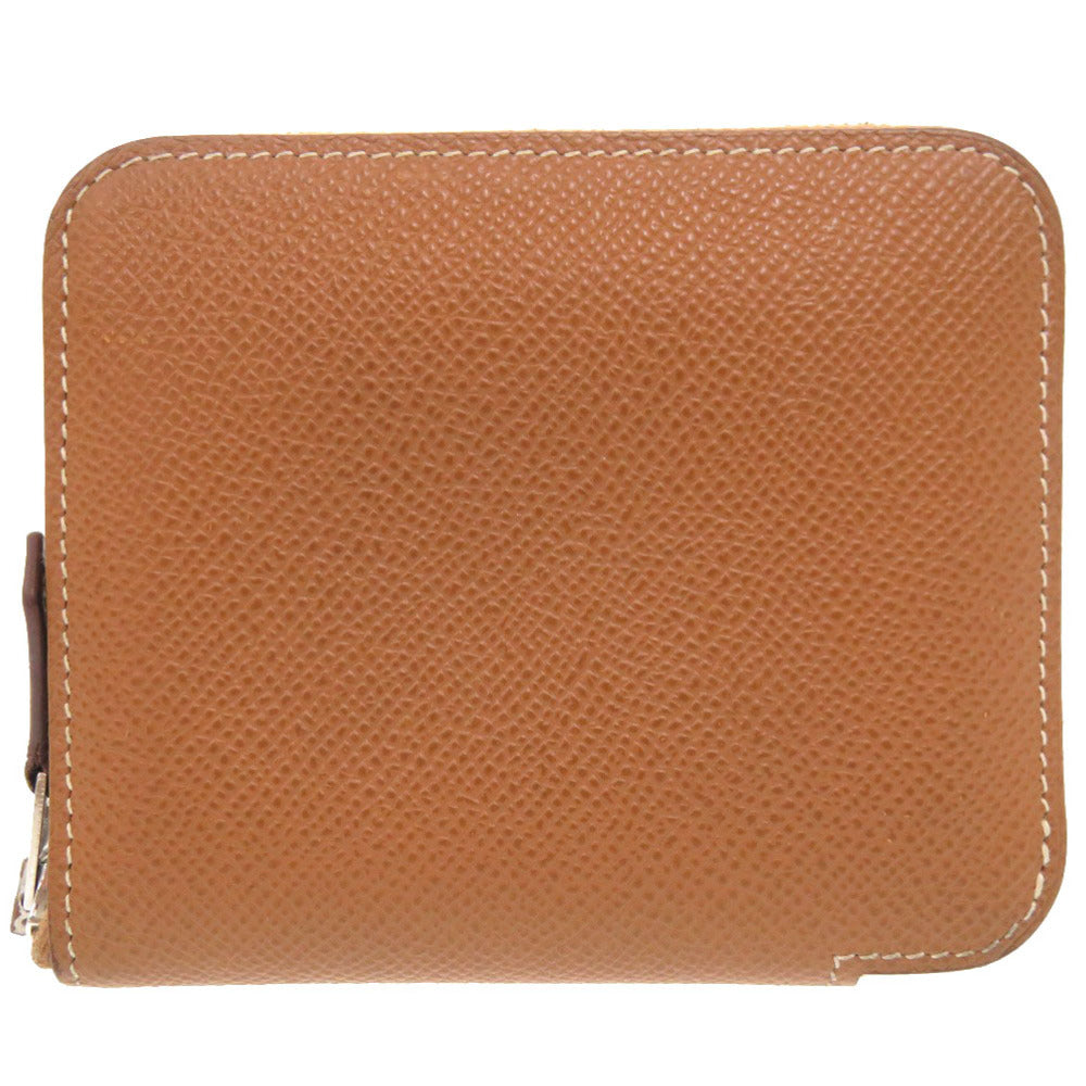 HERMES Bifold Wallet Epsom gold Azap compact silk in