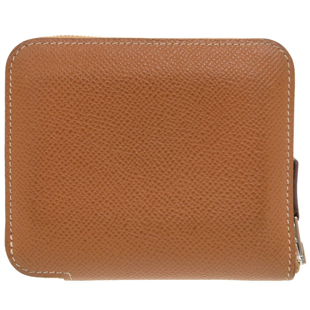 HERMES Bifold Wallet Epsom gold Azap compact silk in