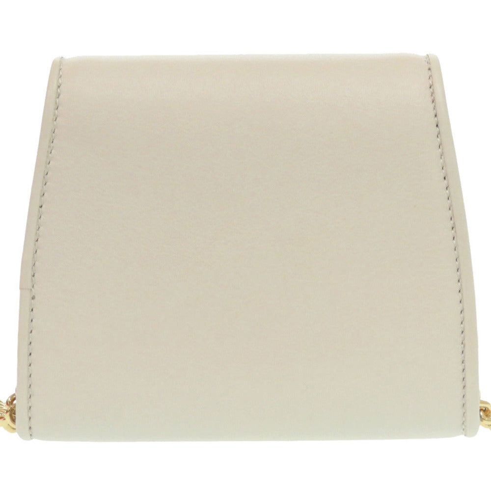 GUCCI Bifold Wallet 725219 leather white Chain wallet Blondy Women