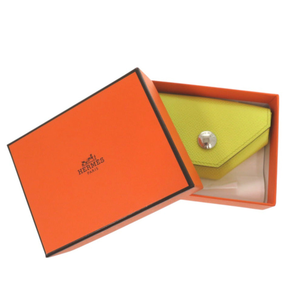 HERMES Coin case Epsom lime Revan Cattle