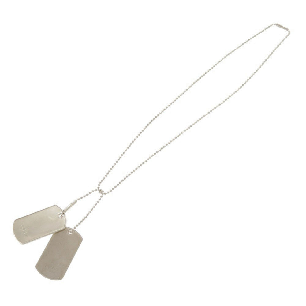 GUCCI Necklace Silver925 Silver Dog tag