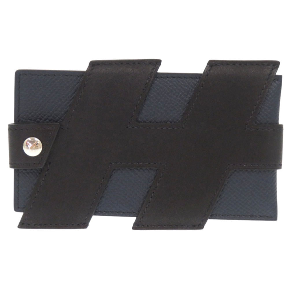 HERMES Card Case Epsom, Vaux Swift Blue indigo H tag