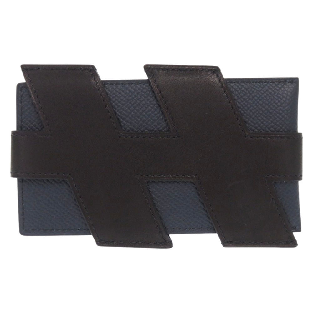 HERMES Card Case Epsom, Vaux Swift Blue indigo H tag