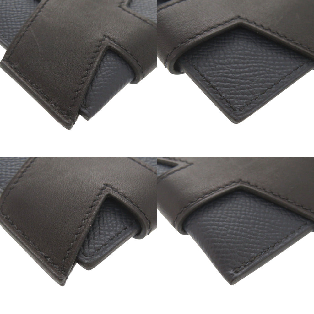 HERMES Card Case Epsom, Vaux Swift Blue indigo H tag
