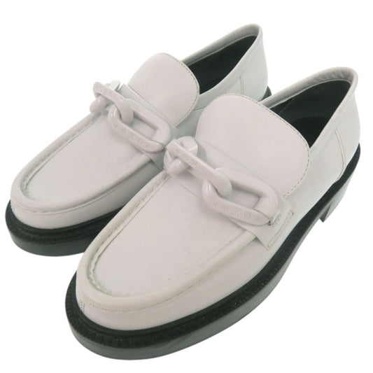 LOUIS VUITTON Leather shoes MA1201 leather white loafers 39