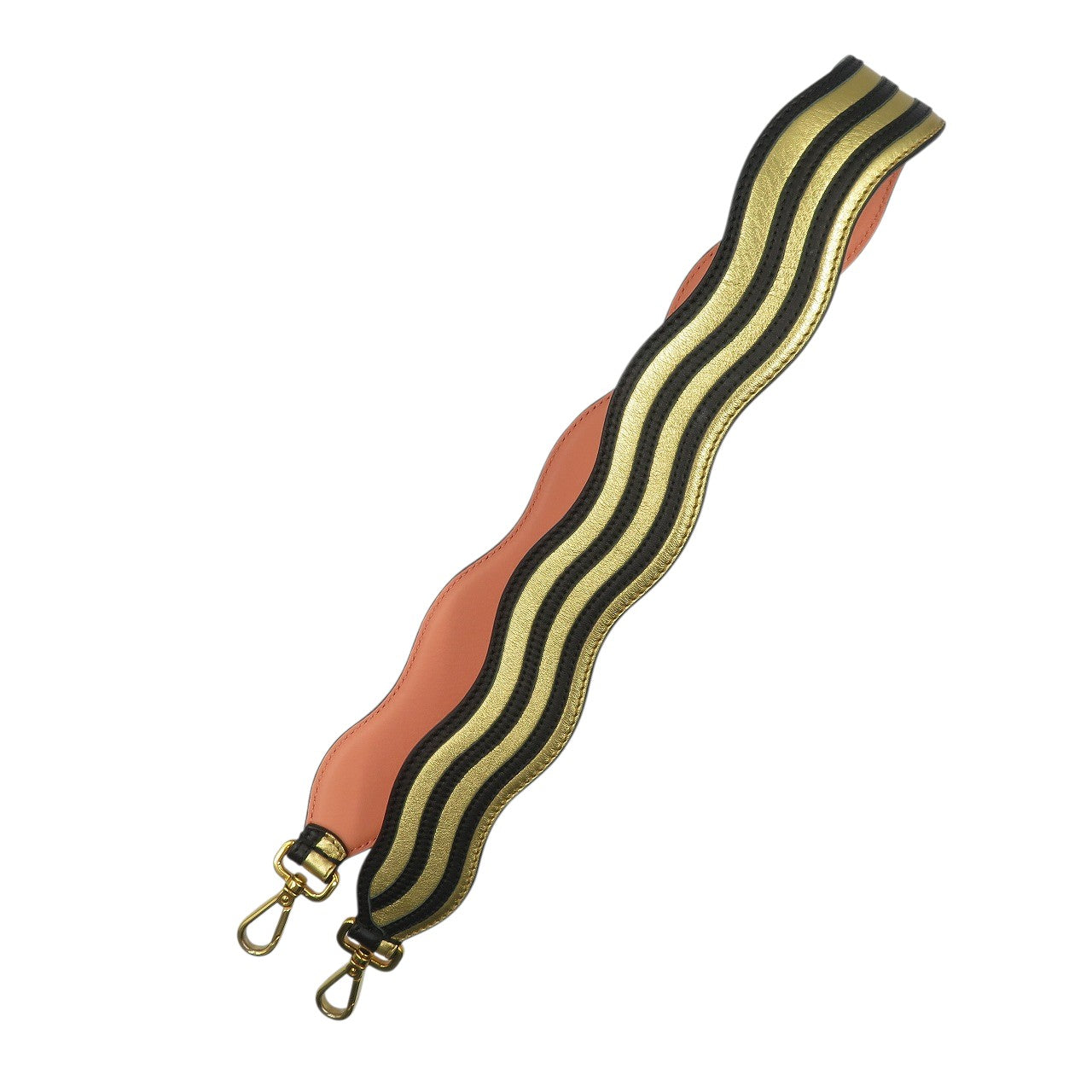 FENDI Shoulder strap leather gold Strap you