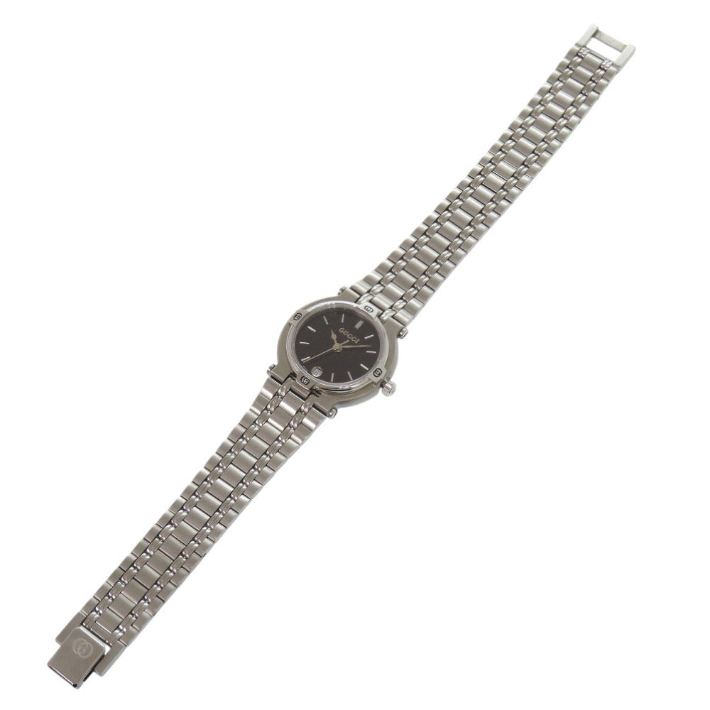 GUCCI Watches Quartz 9100L Stainless Steel black black dial