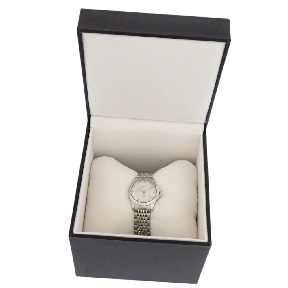 GUCCI Watches Quartz 126.5 Stainless Steel Silver G timeless Silver dial