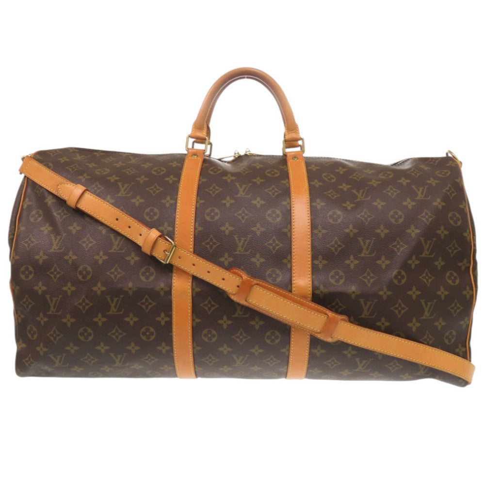LOUIS VUITTON Boston Duffel bag M41412 Monogram canvas Brown Monogram Keepall bandouliere60