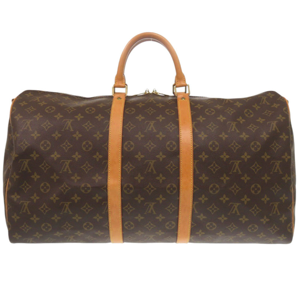 LOUIS VUITTON Boston Duffel bag M41414 Monogram canvas Brown Monogram Keepall bandouliere55